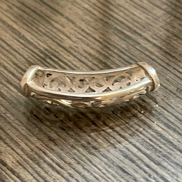 Sterling Silver Filigree- Scroll Slide - Bar Pendant